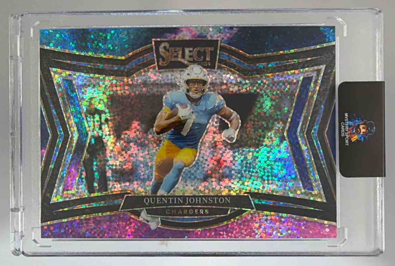 Card image for 2024 Panini Football Select Quentin Johnston Field #487 Los Angeles Chargers