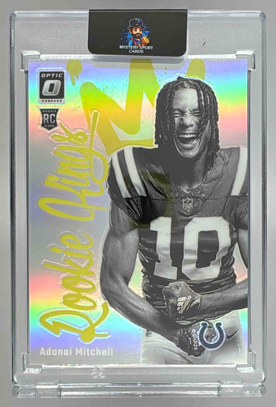 Card image for 2024 Panini Donruss Optic Adonai Mitchell Rookie Kings #16 RC Colts
