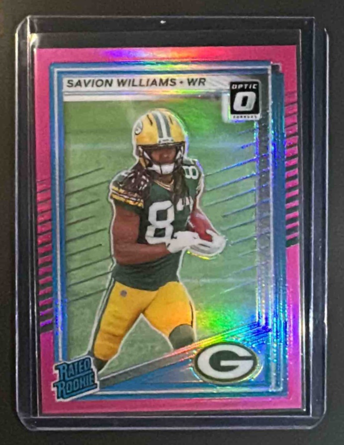 Card image for 2025 Panini Donruss Savion Williams #318 Optic Rated Rookie Preview Pink RC