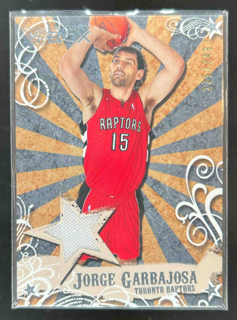 Card image for 2006-07 Topps Luxury Box Jorge Garbajosa Mezzanine Relics /349 #MR-JG RC Rookie