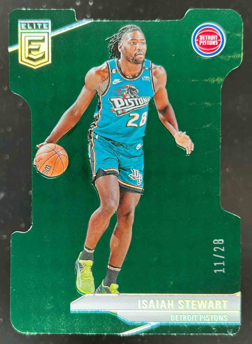 Card image for 2023-24 PANINI DONRUSS ELITE ISAIAH STEWART STATUS /28 #69 DETROIT PISTONS