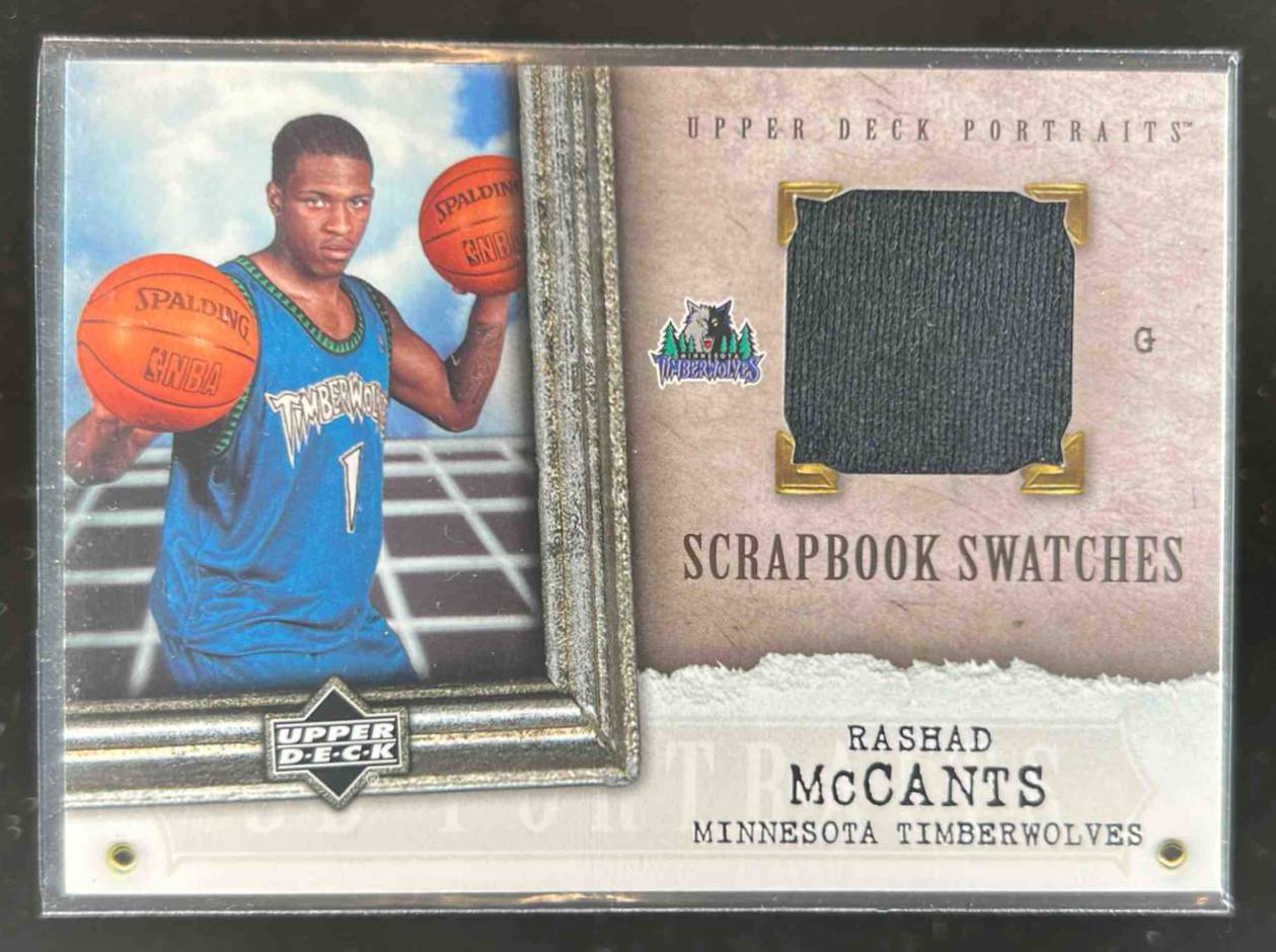 Card image for 2005-06 Upper Deck Portraits Rashad McCants Scrapbook Swatches #SS-RM MEM