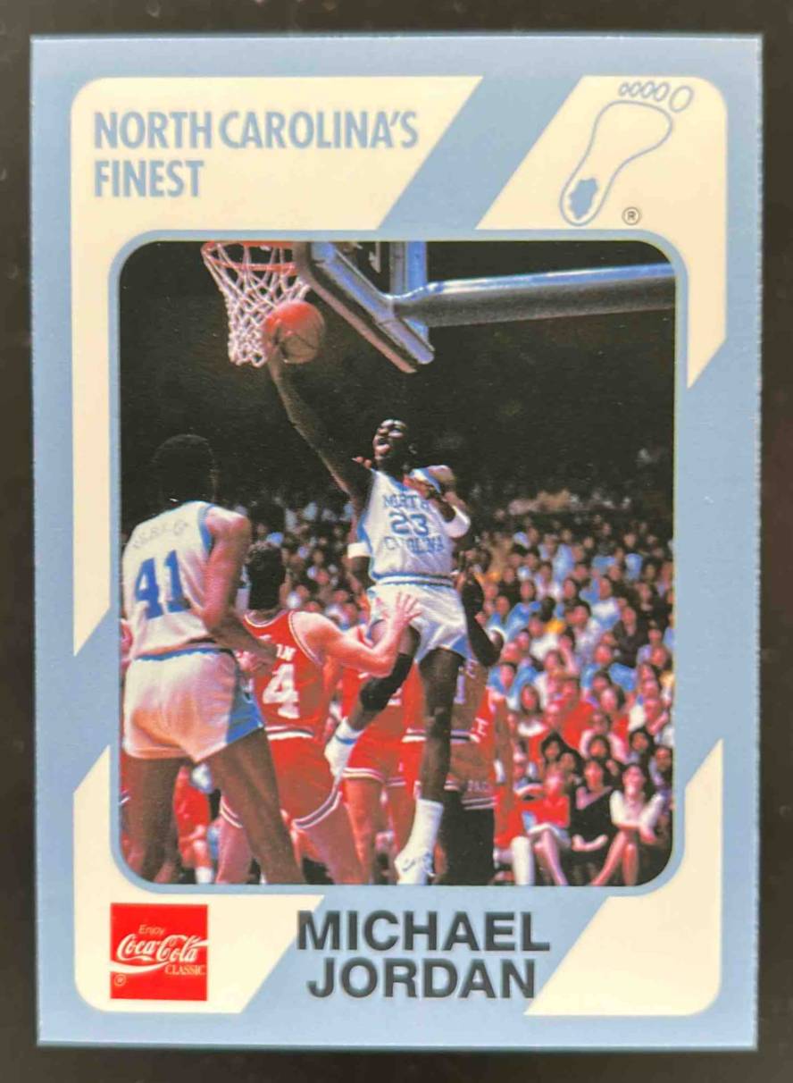 Card image for 1989 Collegiate Collection North Carolina's Finest Michael Jordan #14