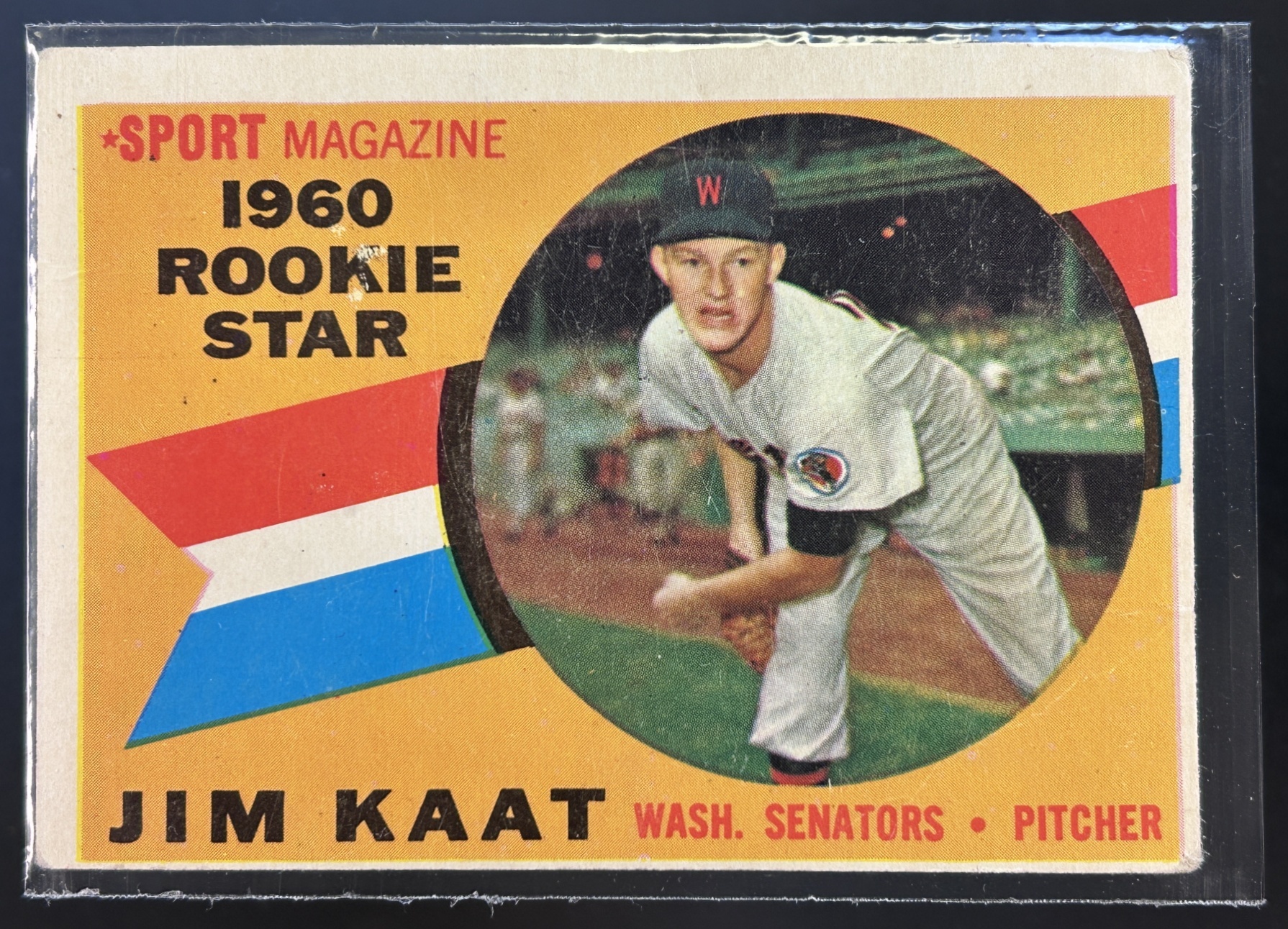 Card image for 1960 TOPPS JIM KAAT #136 RC ROOKIE WASHINGTON SENATORS