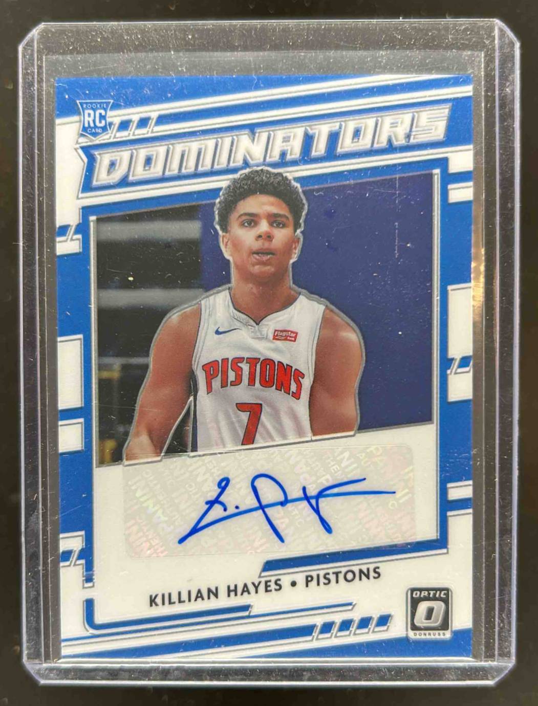 Card image for 2020-21 Panini Donruss Optic Killian Hayes Rookie Dominators Signatures 94 /99 #RDS-HAY RC Auto