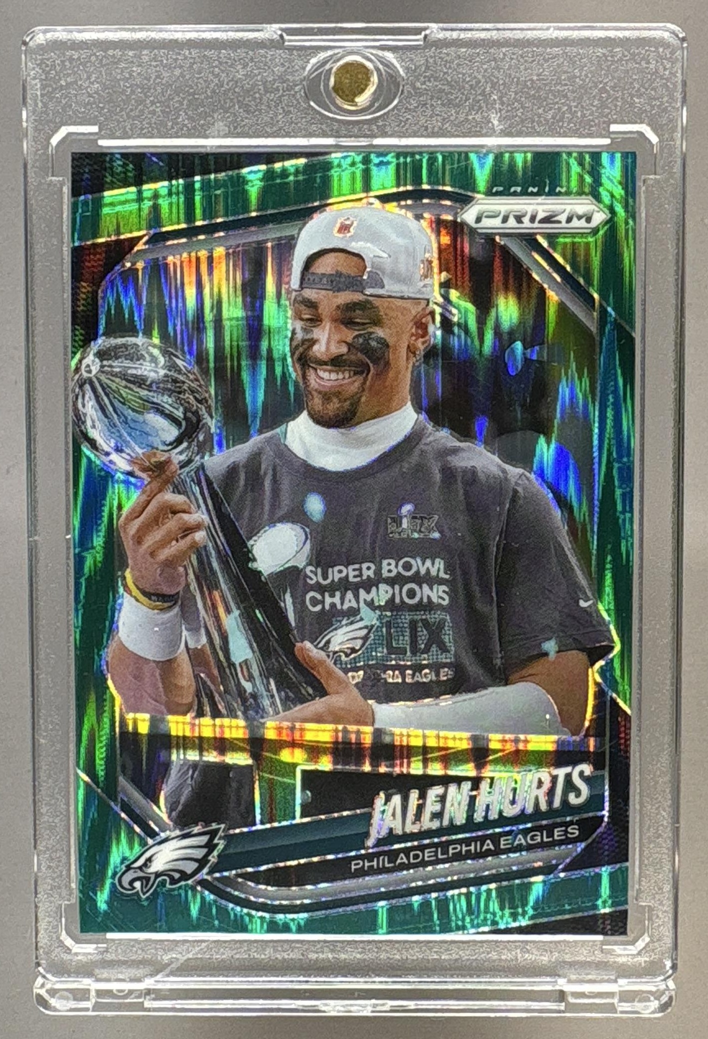 2025 PANINI PRIZM JALEN HURTS #228 GREEN FLASH EAGLES