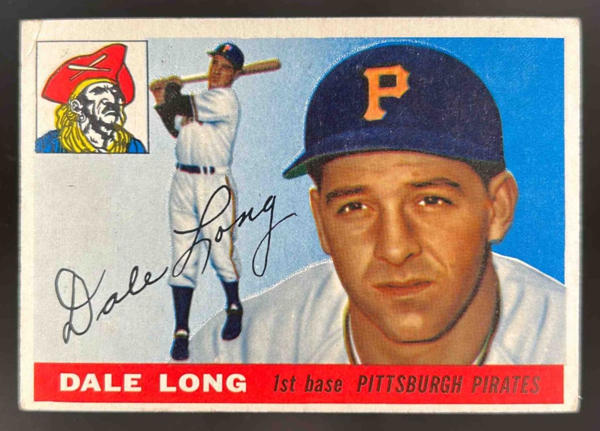 Card image for 1955 TOPPS DALE LONG #127 RC ROOKIE PITTSBURGH PIRATES