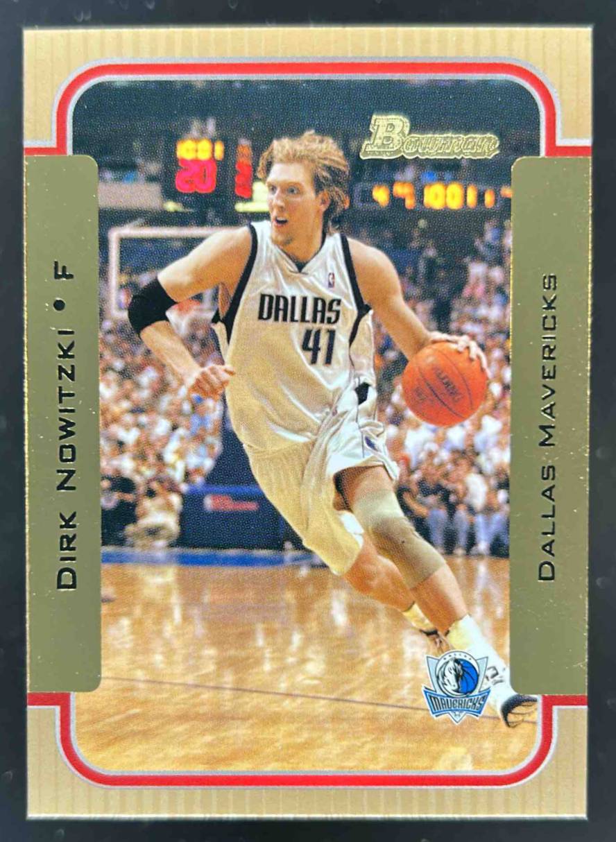 Card image for 2003-04 BOWMAN ROOKIES & STARS DIRK NOWITZKI GOLD #20 DALLAS MAVERICKS