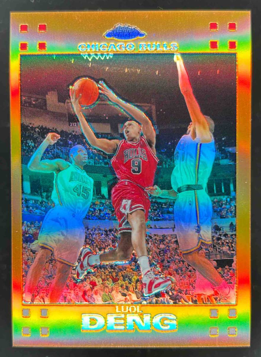 Card image for 2007-08 TOPPS CHROME LUOL DENG REFRACTOR ORANGE /199 #39 CHICAGO BULLS
