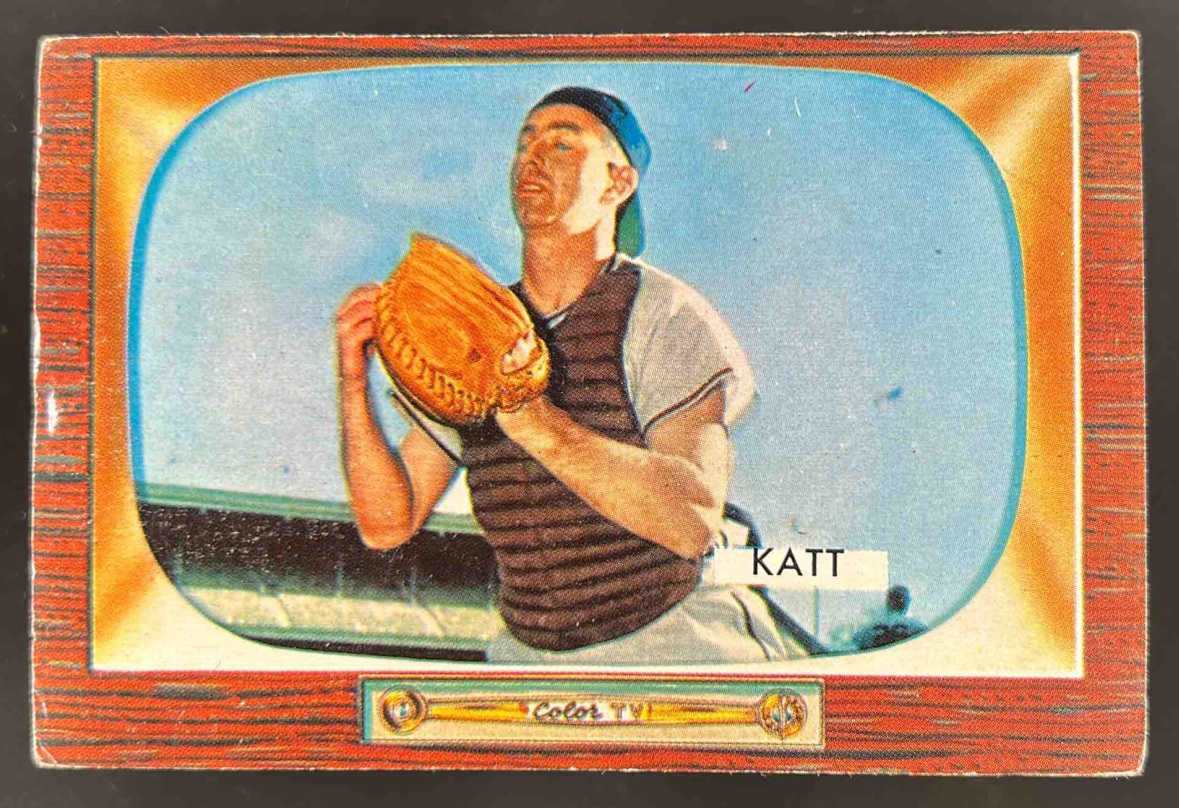 Card image for 1955 BOWMAN BASEBALL RAY KATT #183 NEW YORK GIANTS
