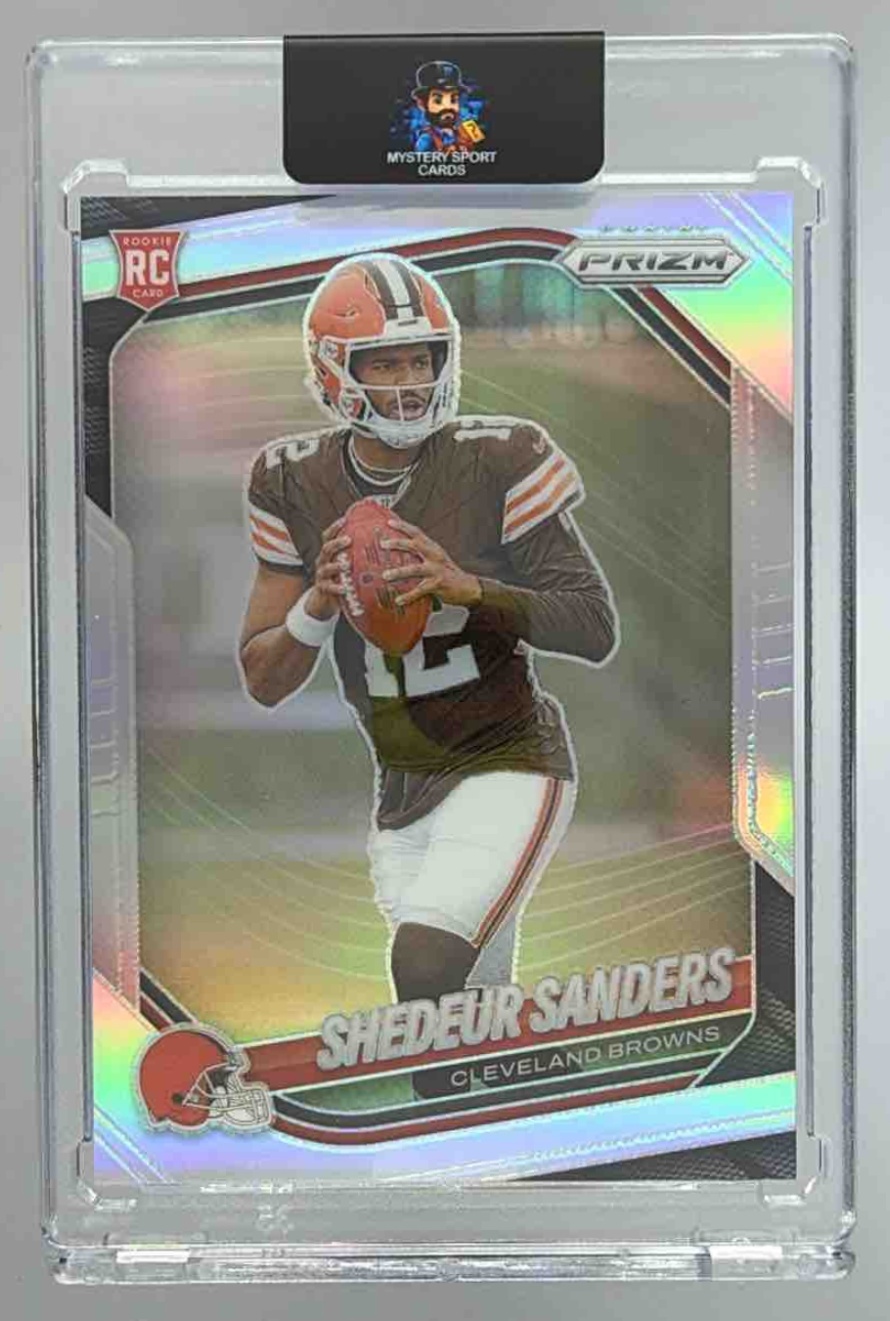 Card image for 2025 Panini Football Prizm Shedeur Sanders #302 RC Cleveland Browns