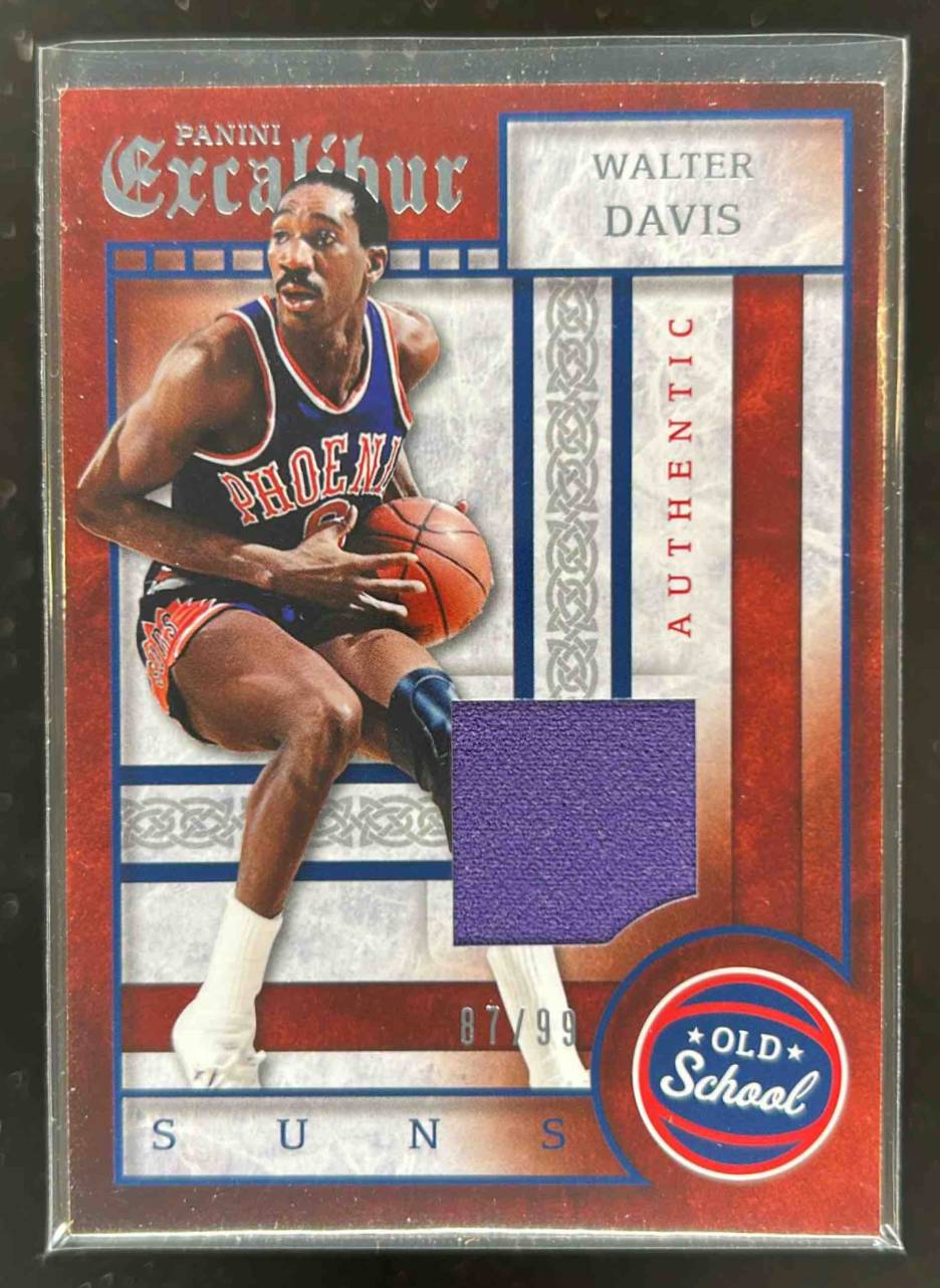 Card image for 2015-16 PANINI EXCALIBUR WALTER DAVIS OLD SCHOOL SWATCHES /99 #4 DENVER NUGGETS