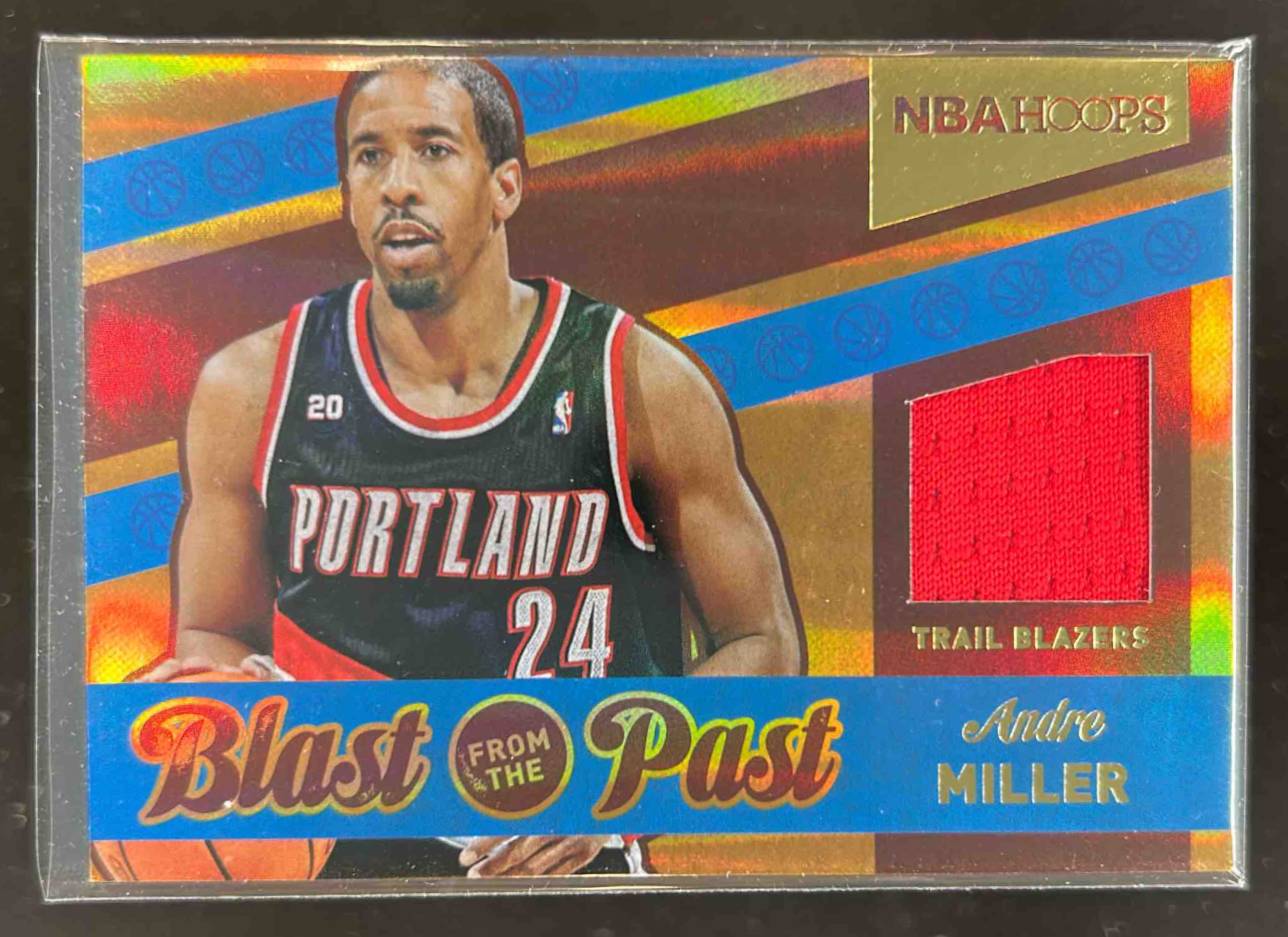 Card image for 2014-15 PANINI HOOPS ANDRE MILLER BLAST FROM THE PAST #21 PORTLAND TRAIL BLAZERS