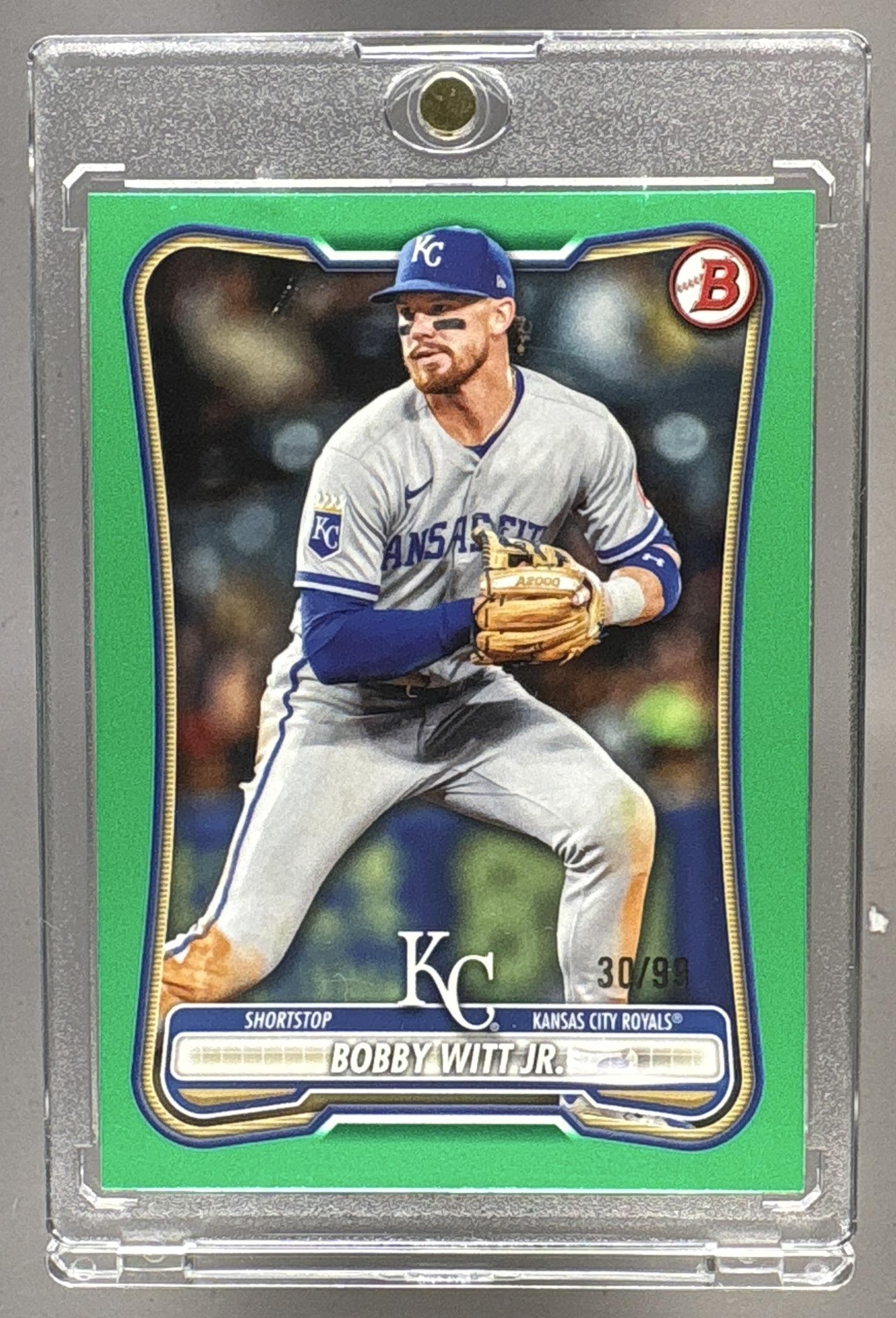 2026 BOWMAN BOBBY WITT JR. #25 GREEN BORDER 30/99 ROYALS