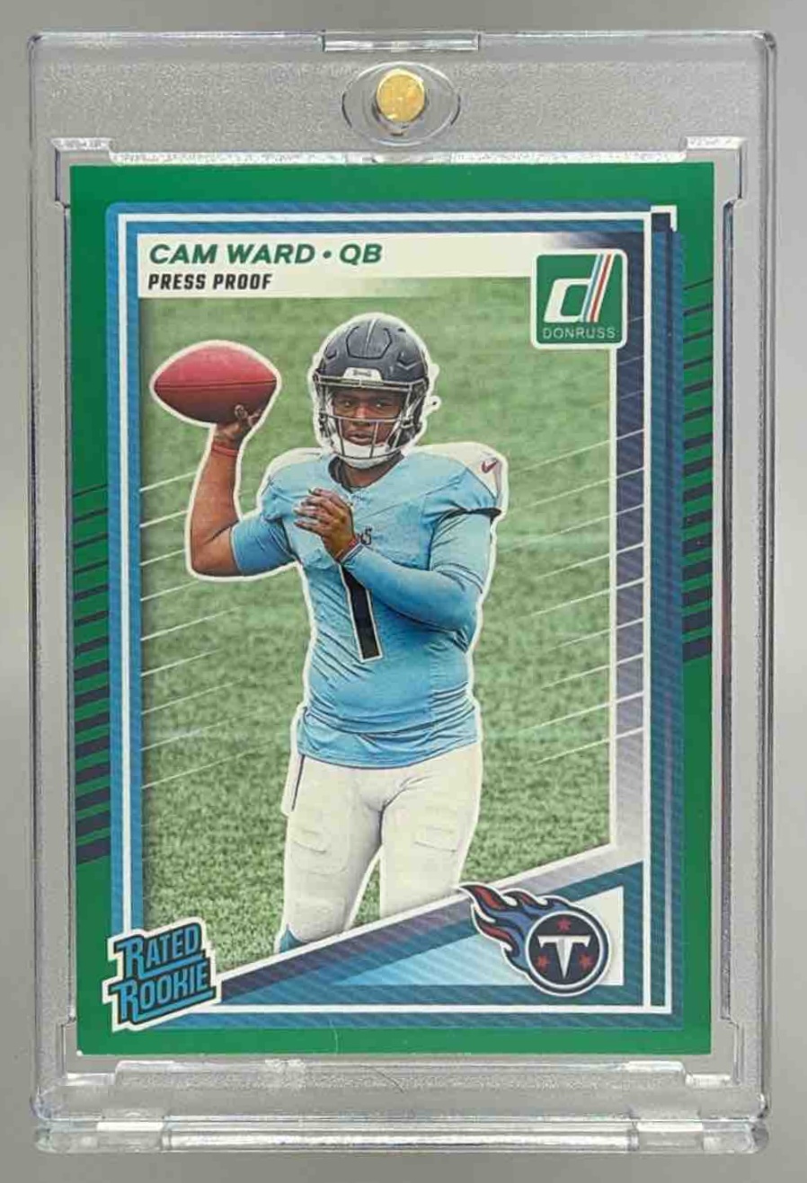 Card image for 2025 Panini Donruss Cam Ward Optic Rated Rookie Preview #350 RC Titans