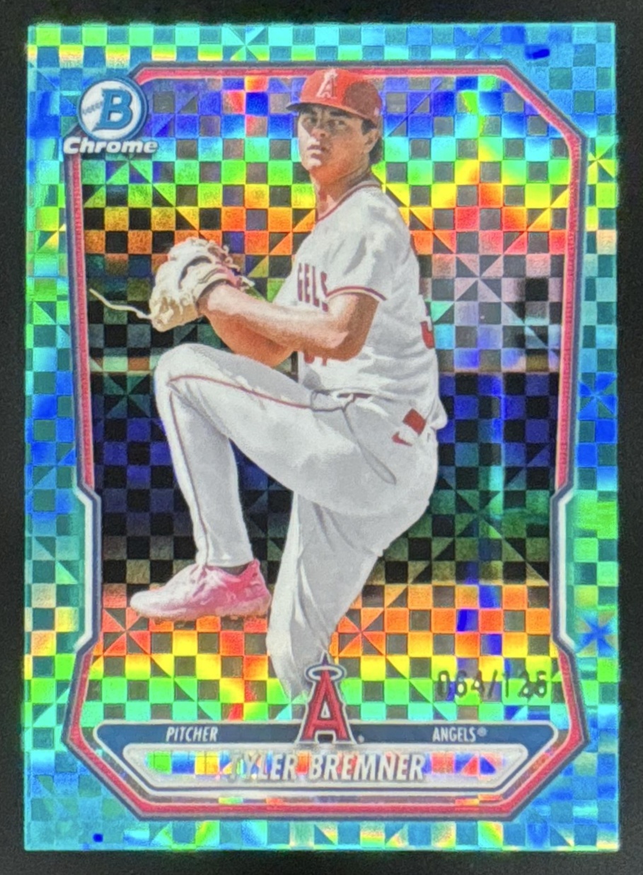 Card image for 2026 Bowman Tyler Bremner Chrome Prospects Aqua X-Fractor /125