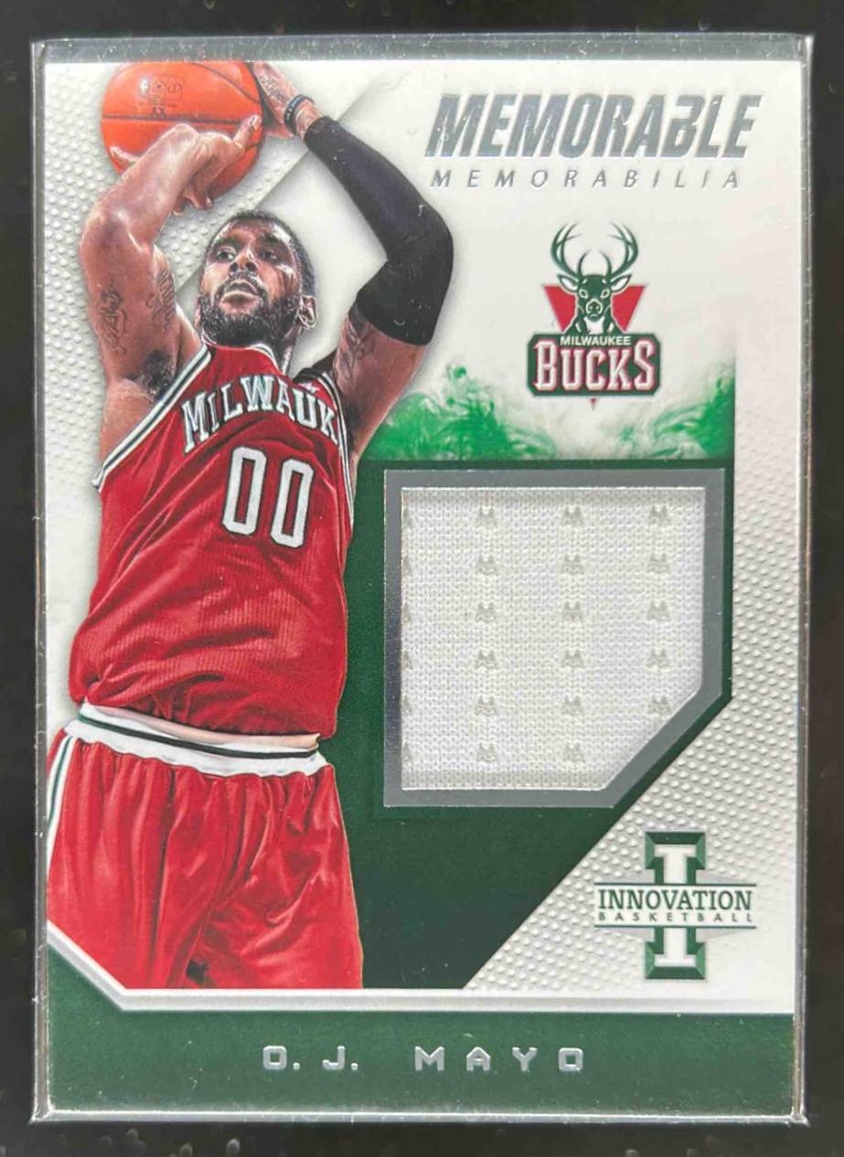 Card image for 2013-14 Panini Innovation O.J. Mayo Memorable Memorabilia 299 /299 #24