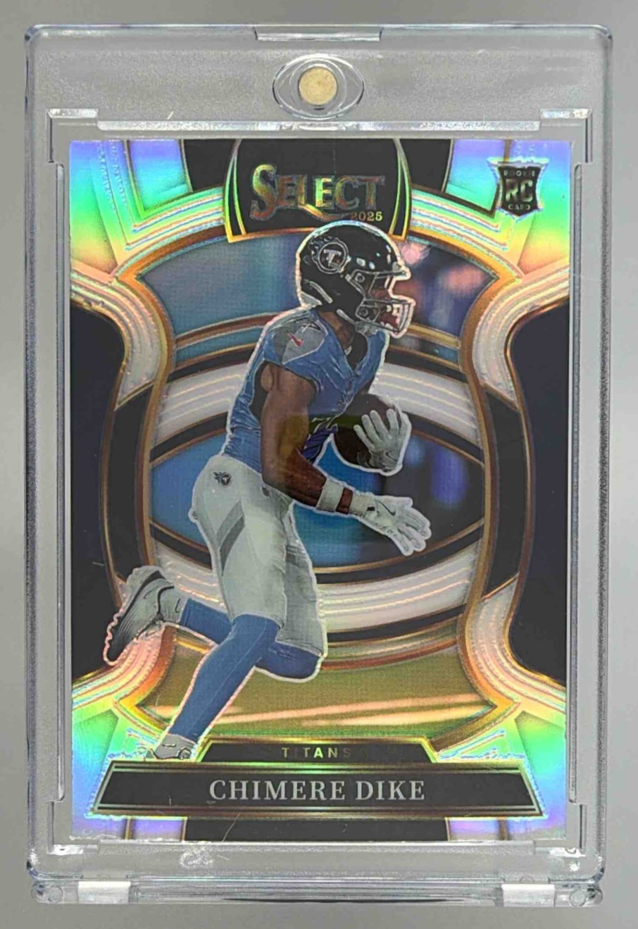 Card image for 2025 Panini Football Select Chimere Dike Concourse #27 RC Tennessee Titans