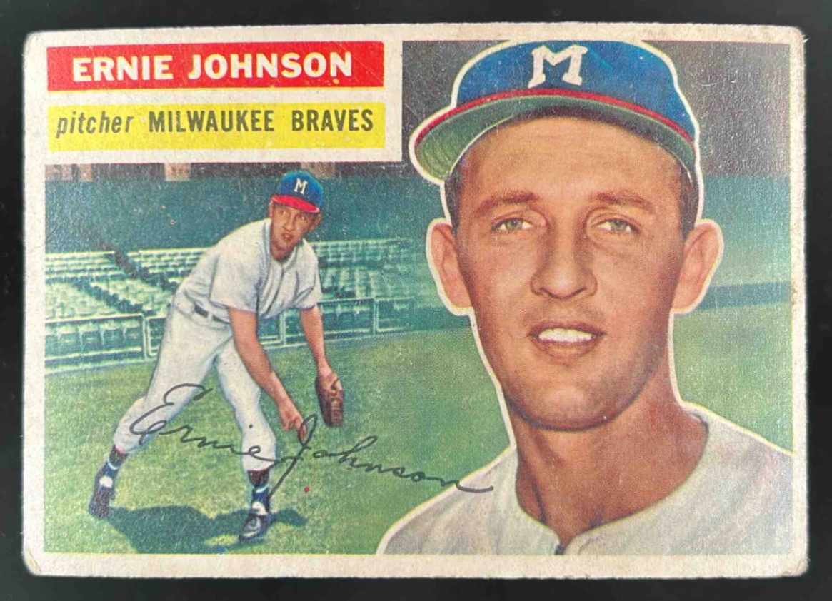 Card image for 1956 TOPPS BASEBALL ERNIE JOHNSON #294
