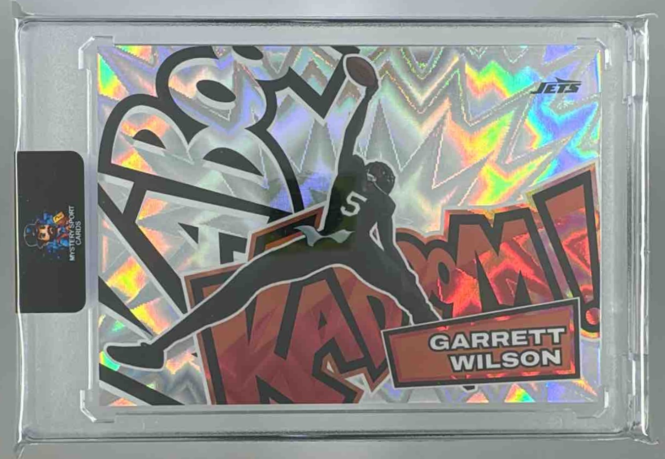 Card image for 2025 Panini Absolute Garrett Wilson Kaboom - Horizontal #26 Jets