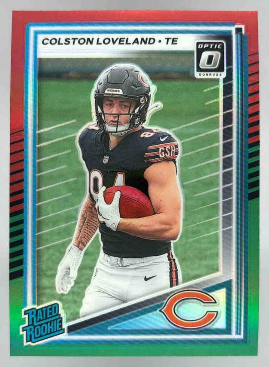 Card image for 2025 Panini Donruss Colston Loveland Optic Rated Rookie Preview #310 RC Bears