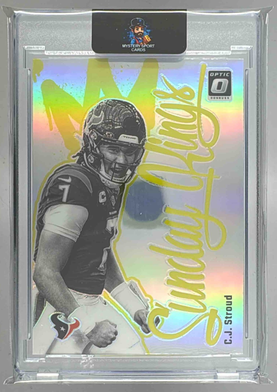 Card image for 2024 Panini Football Donruss Optic C.J. Stroud Sunday Kings #12 Houston Texans