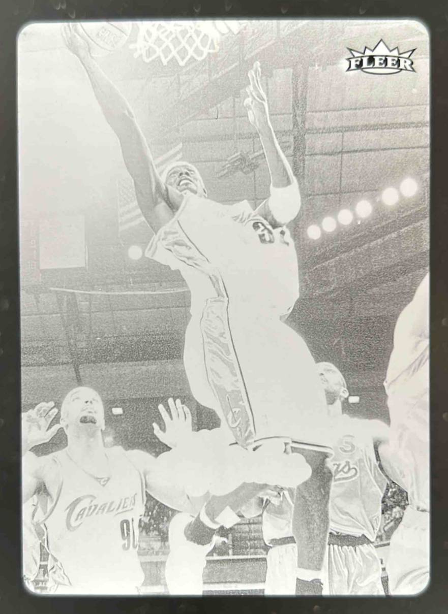 Card image for 2006-07 Fleer Ultra Larry Hughes Printing Plates Black 1/1 #24