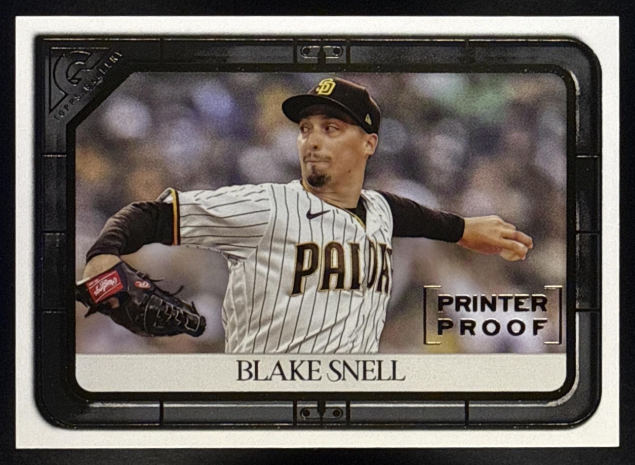 2021 Topps Gallery Blake Snell Printer Proof #156