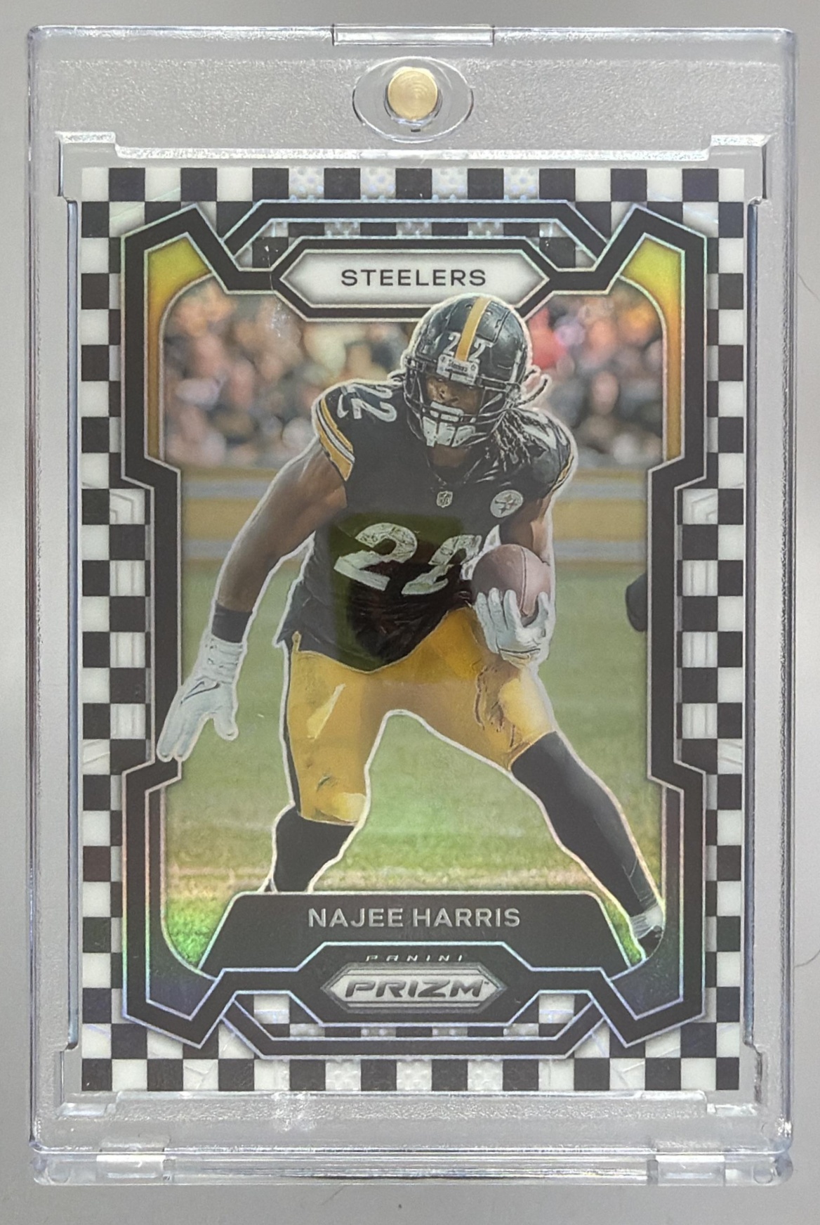 Card image for 2023 Panini Football Prizm Najee Harris #252 Pittsburgh Steelers