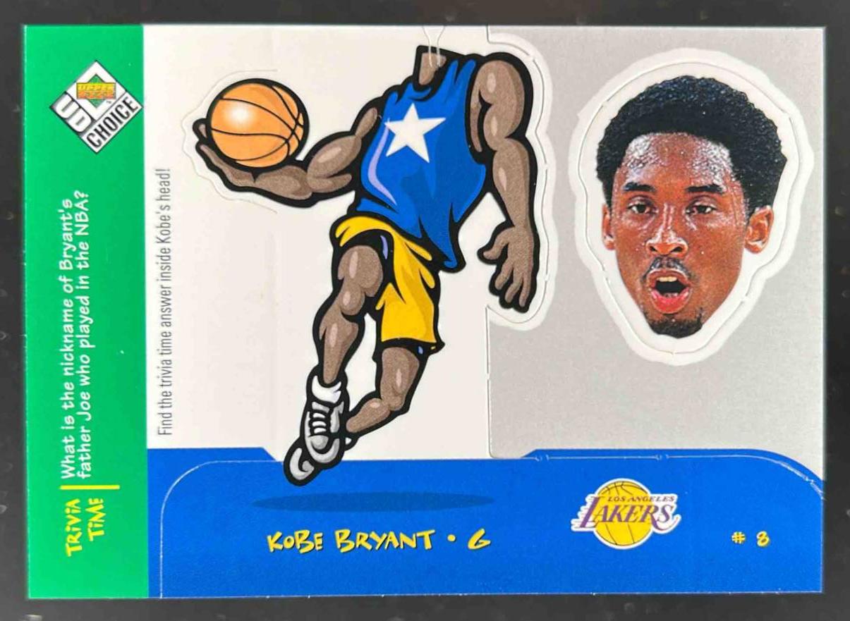 Card image for 1998-99 UPPER DECK CHOICE KOBE BRYANT MINI BOBBING HEADS #13 LOS ANGELES LAKERS