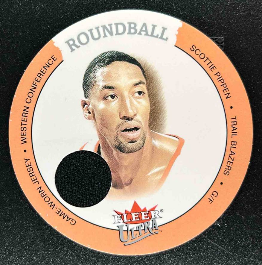 Card image for 2003-04 ULTRA SCOTTIE PIPPEN #D-SP ROUNDBALL DISCS GAME USED MEM