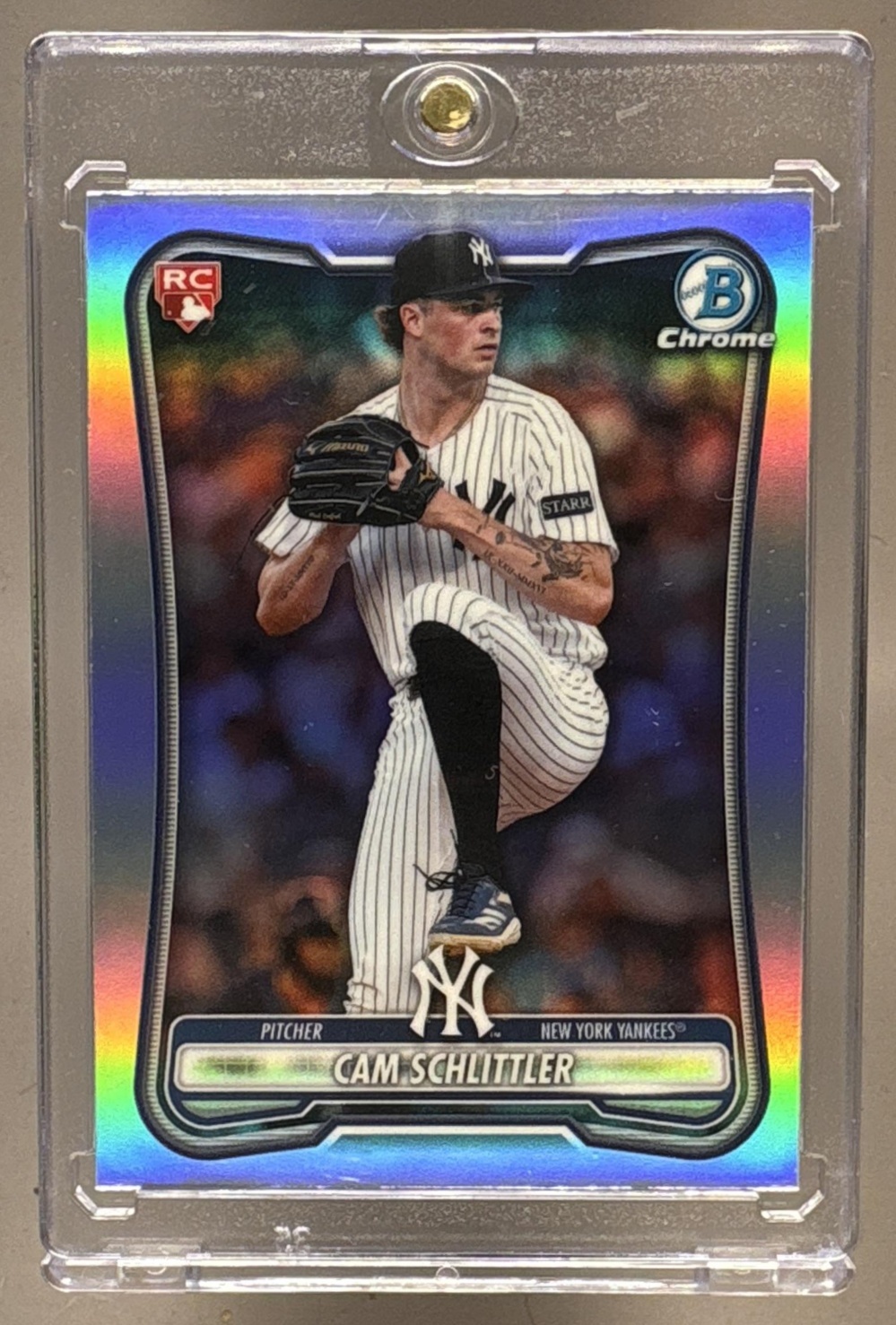2026 BOWMAN CAM SCHLITTLER #53 CHROME ROOKIE RED RC VARIATION YANKEES
