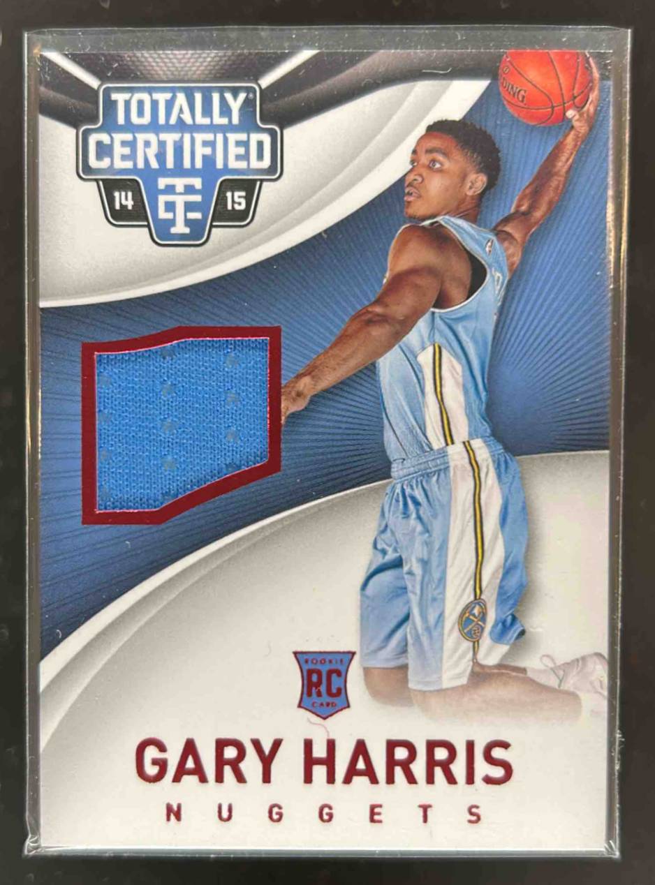 Card image for 2014-15 Panini Totally Certified Gary Harris Jerseys Red 60 /249 #93 RC Rookie