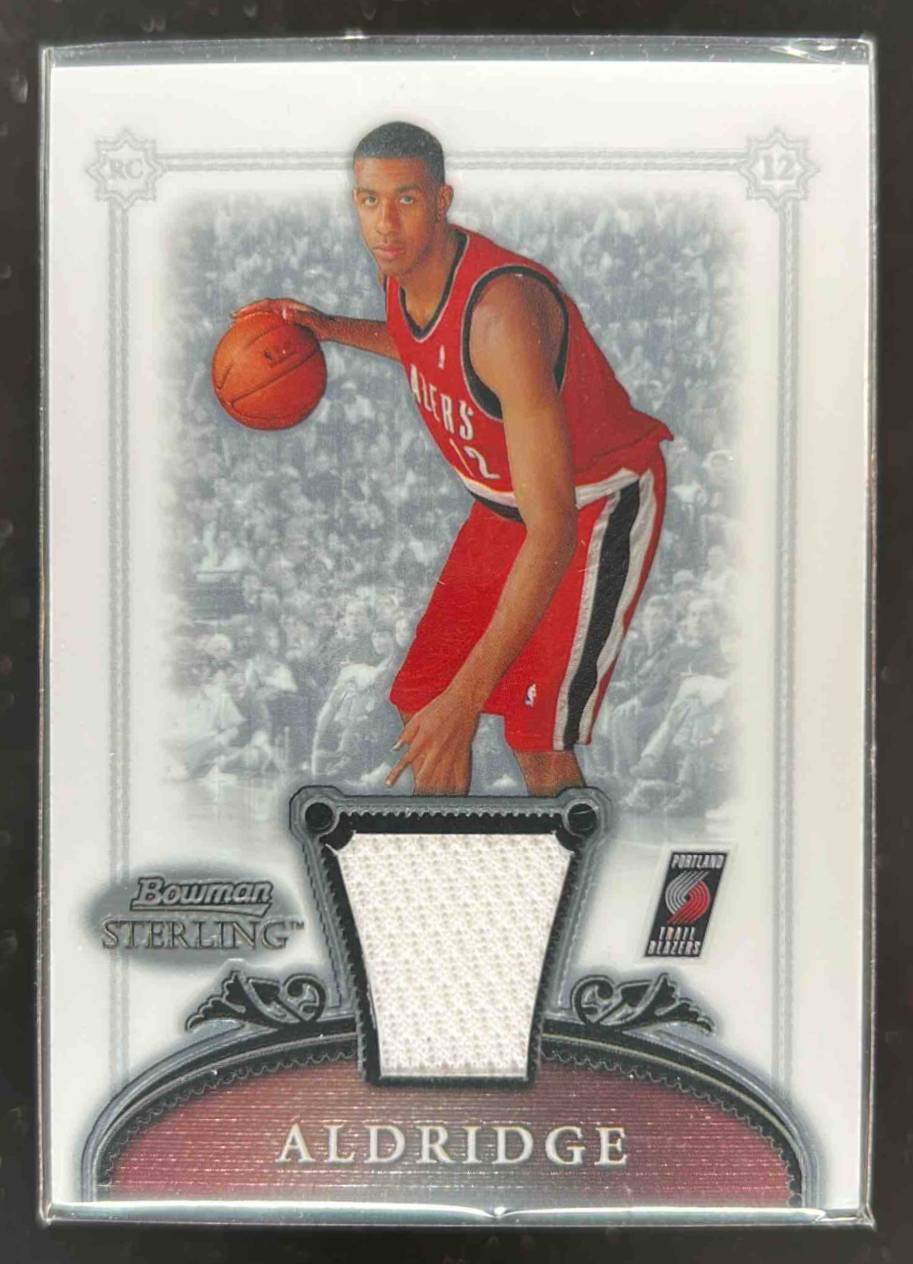 Card image for 2006-07 BOWMAN STERLING LAMARCUS ALDRIDGE #60 MEM RC PORTLAND TRAIL BLAZERS