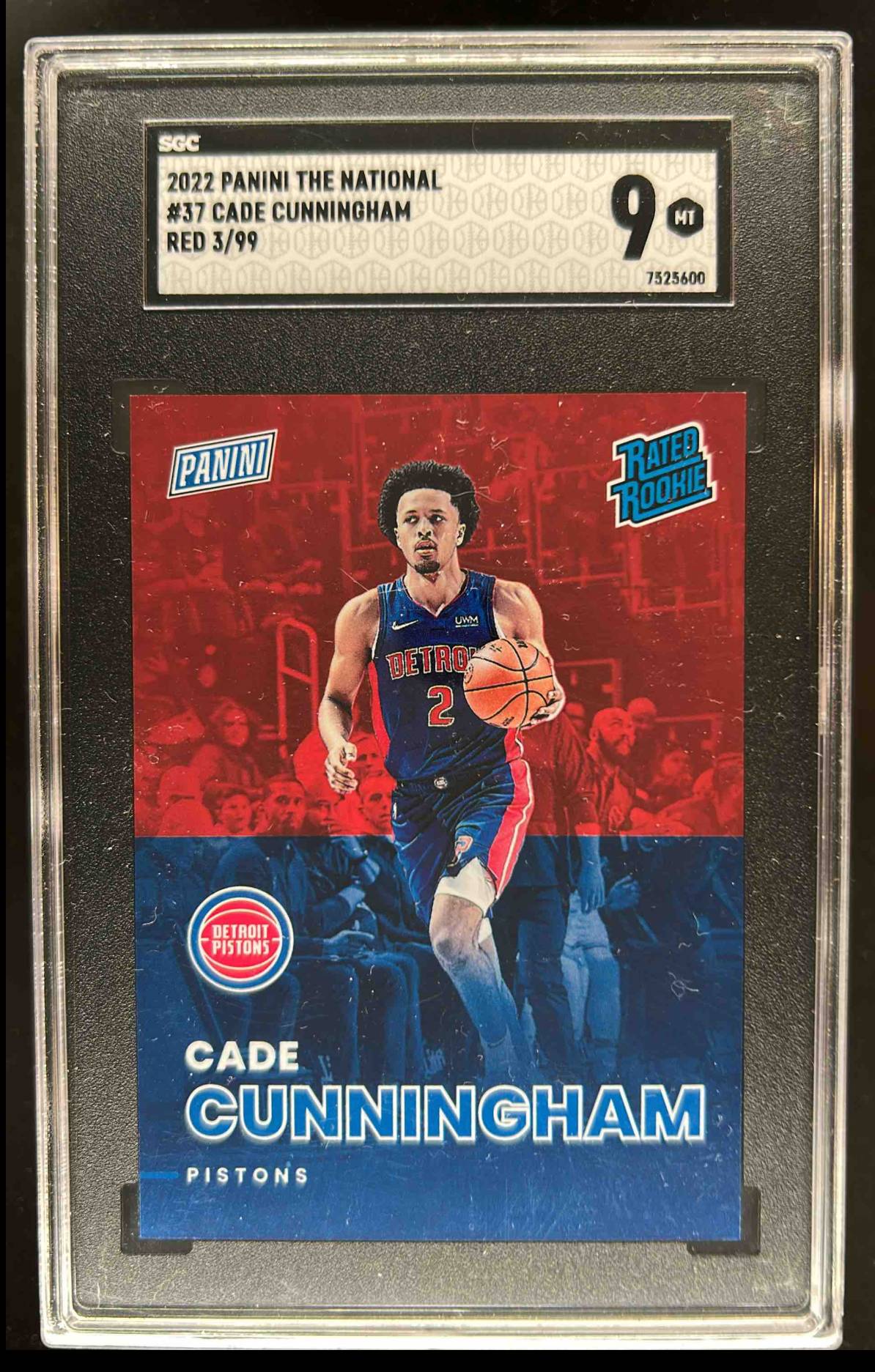 Card image for 2022 Panini National Convention Silver Packs Cade Cunningham #37 SGC 9