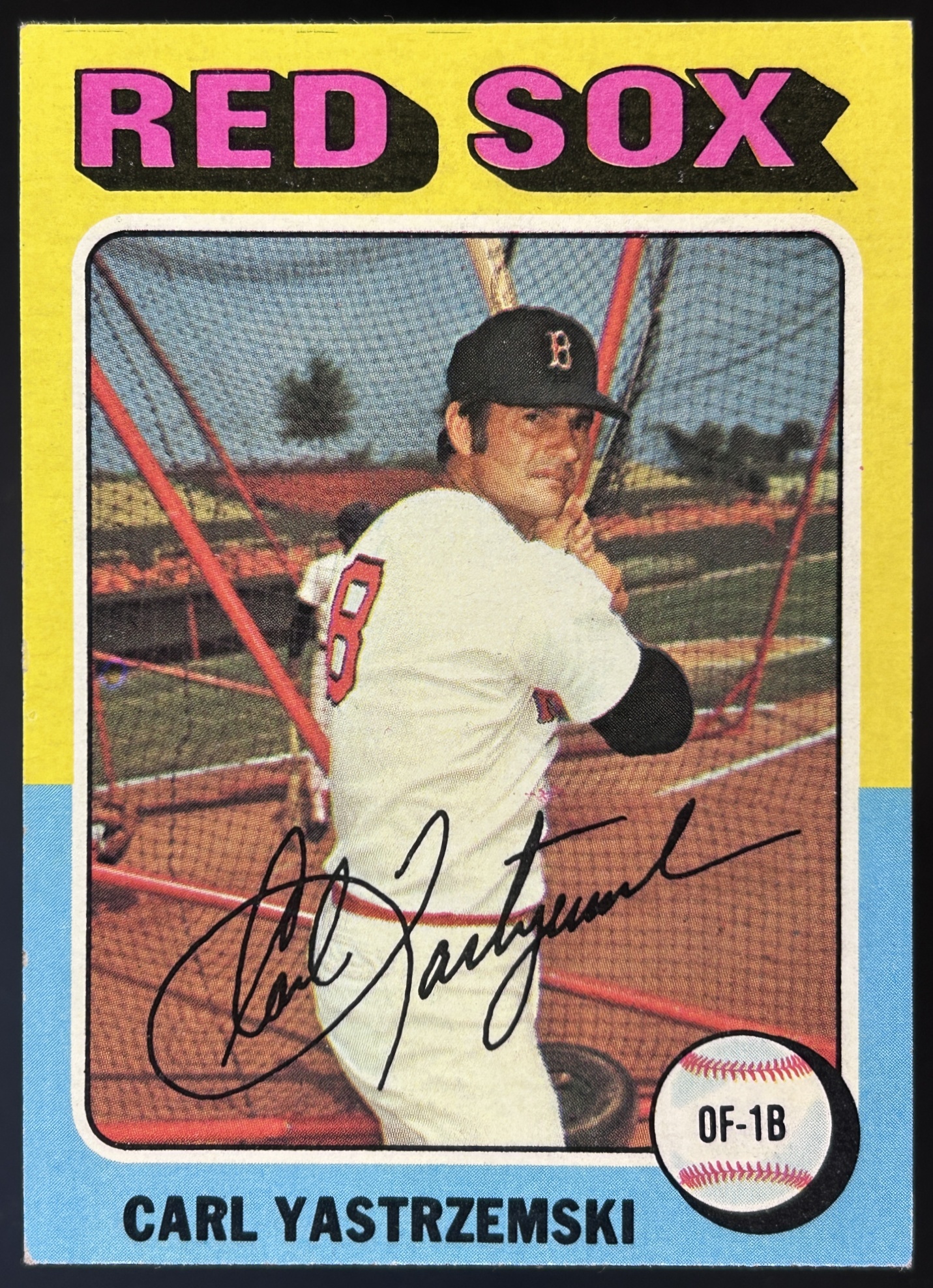 Card image for 1975 TOPPS CARL YASTRZEMSKI #280 BOSTON RED SOX