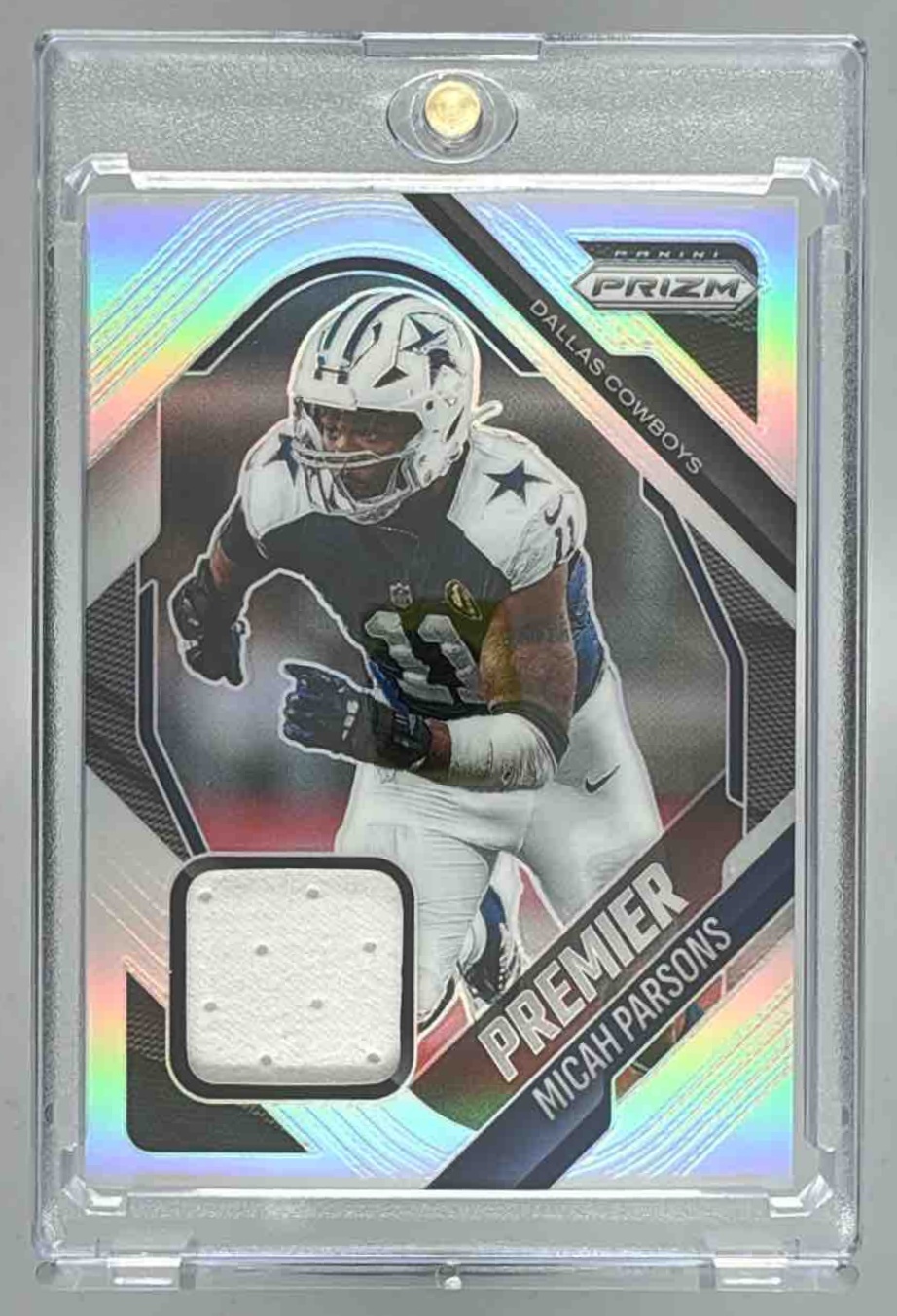 Card image for 2025 Panini Prizm Micah Parsons Premier Jerseys #PJY-MPS MEM Cowboys