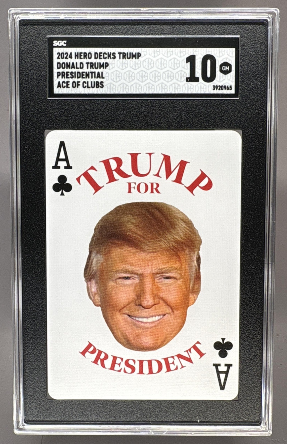 2024 HERO DECKS DONALD TRUMP PRESIDENTAL SGC 10
