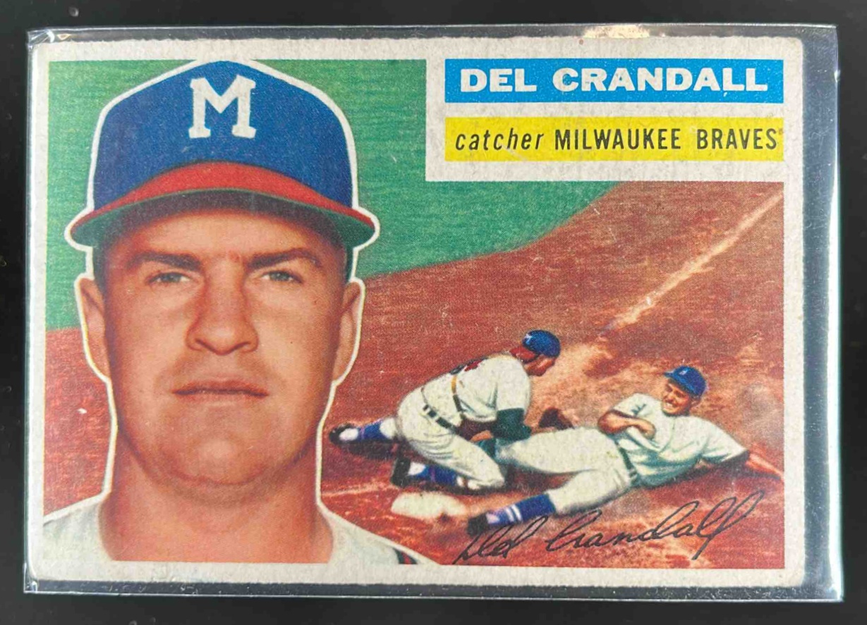 Card image for 1956 TOPPS BASEBALL DEL CRANDALL #175B
