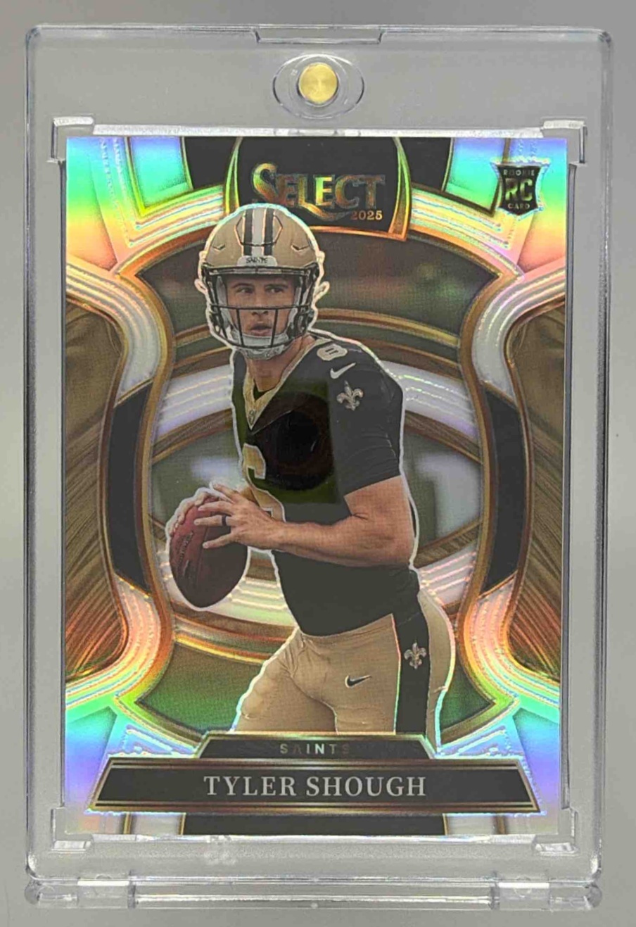 Card image for 2025 Panini Football Select Tyler Shough Concourse #41 RC New Orleans Saints