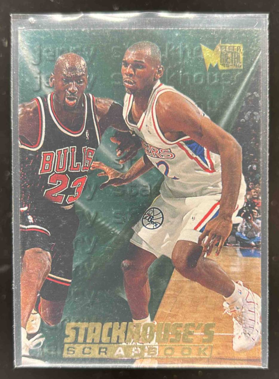 Card image for 1995-96 FLEER METAL JERRY STACKHOUSE'S SCRAPBOOK #S-7 RC PHILADELPHIA 76ERS