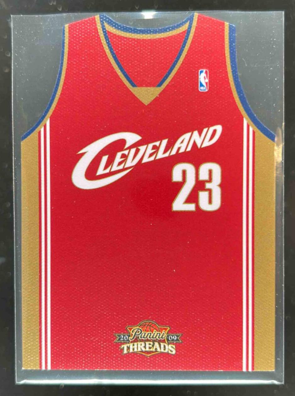 Card image for 2009-10 PANINI THREADS LEBRON JAMES TEAM AWAY #7 CLEVELAND CAVALIERS