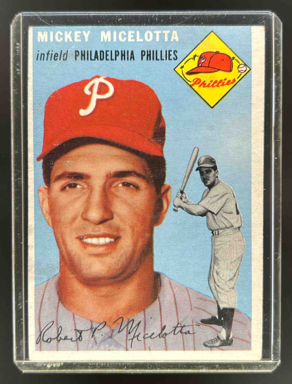 Card image for 1954 TOPPS BASEBALL MICKEY MICELOTTA #212 RC PHILADELPHIA PHILLIES