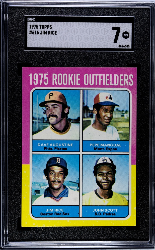 1975 Topps Rookie Outfielders Jim Rice #616 RC SGC 7