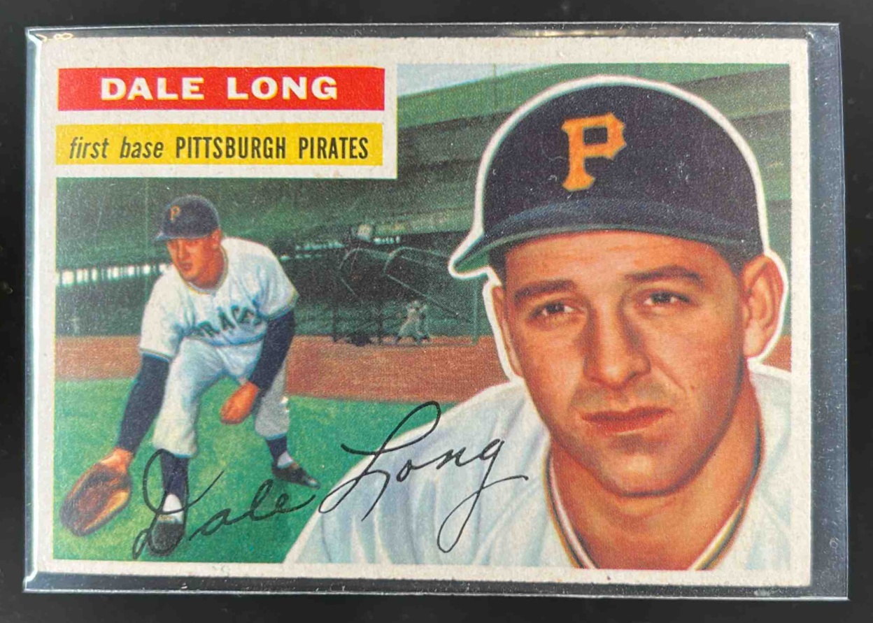 Card image for 1956 TOPPS BASEBALL DALE LONG #56A PITTSBURGH PIRATES
