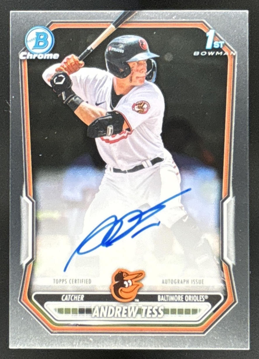Card image for Andrew Tess 2026 Bowman Chrome Prospect Auto Baltimore Orioles