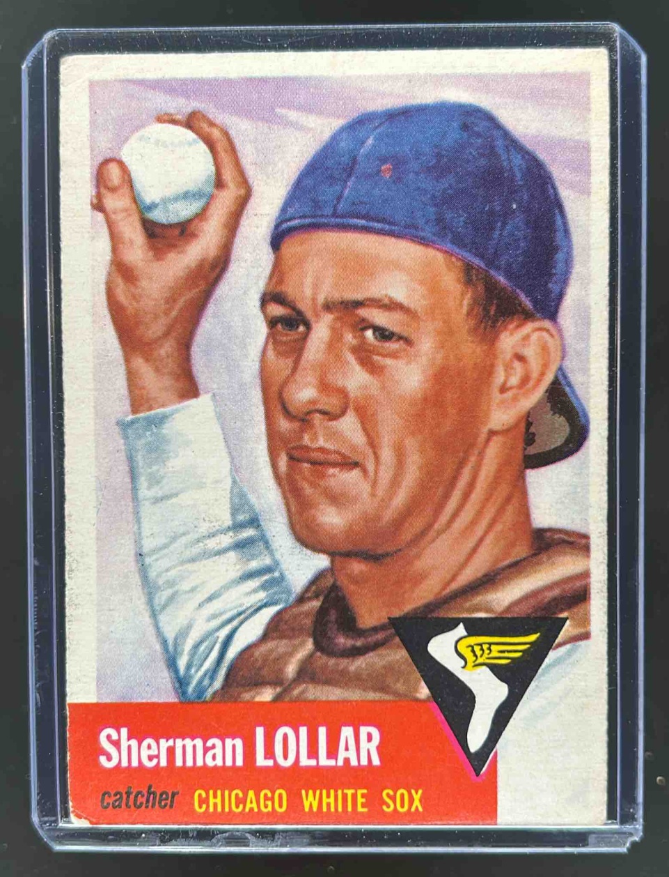 Card image for 1953 TOPPS BASEBALL SHERM LOLLAR #53 CHICAGO WHITE SOX