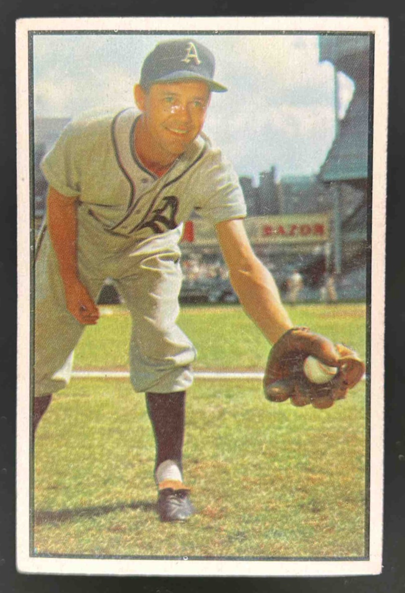 Card image for 1953 BOWMAN BASEBALL COLOR EDDIE JOOST #105