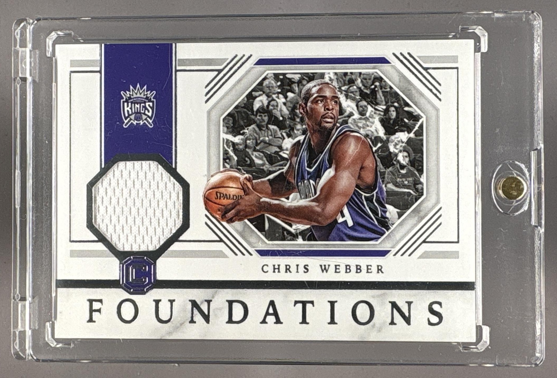 2018-19 PANINI CORNERSTONES CHRIS WEBBER #FM-CWB FOUNDATIONS PATCH KINGS