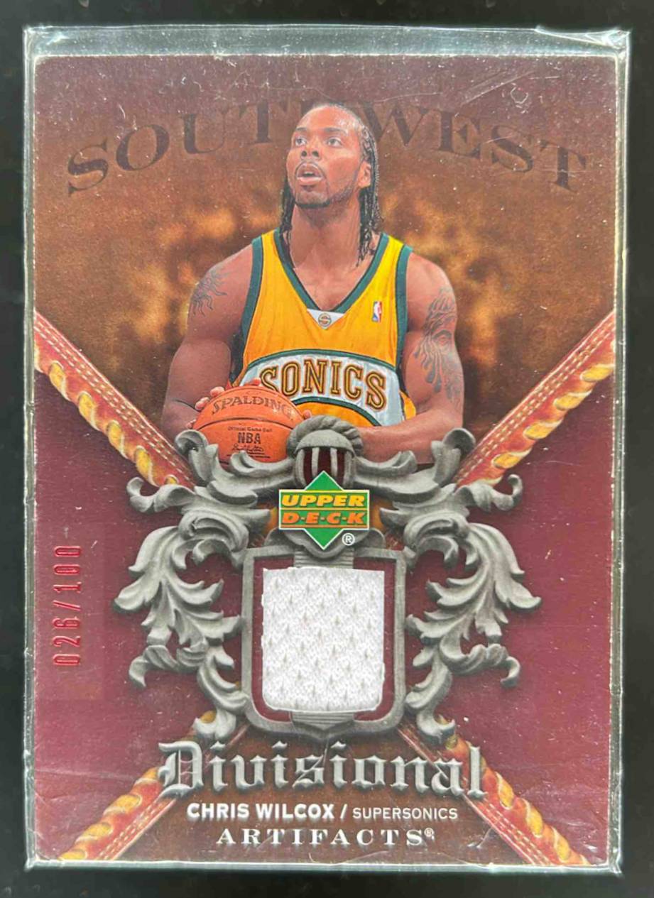 Card image for 2007-08 UPPER DECK ARTIFACTS CHRIS WILCOX DIVISIONAL RED /100 #DA-CW MEM
